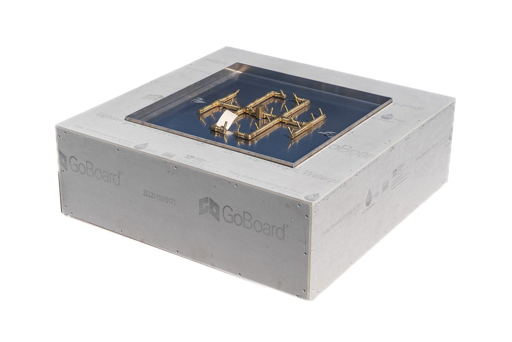 Warming Trends Crossfire Square 54x54x18-Inch Ready To Finish Fire Pit Kit FS5454