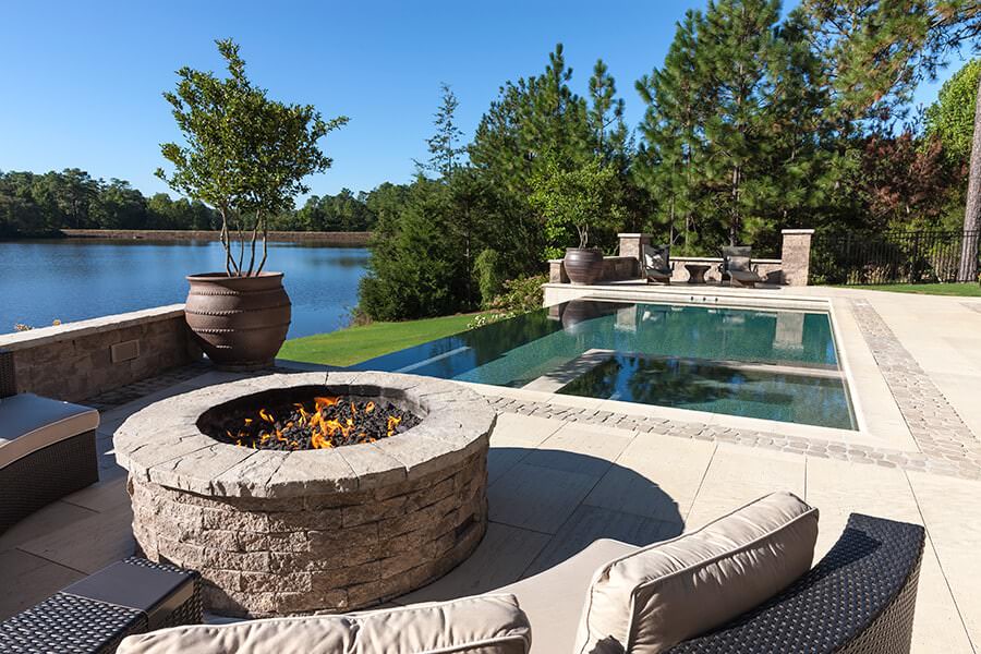 Warming Trends Valencia Paver kit with Crossfire Brass Burner and 29-inch Circular Aluminum Plate
